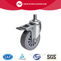 Mini 2,5 cala 30 kg Gwintowany hamulec TPE Caster